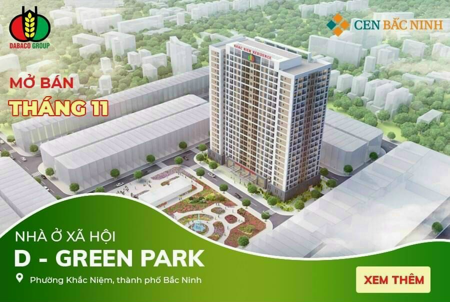 Đối diện Chung cư Dabaco Khắc Niệm D- Green Park đối diện công viên